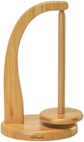 Yarn Holder for Crocheting with Magnetic Yarn Spinner -Beige-Standard