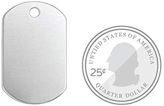 ImpressArt - Premium Metal Stamping Blanks for Metal Stamping and Jewelry Making (24 Pack) (1 1/4" Dog Tag, Aluminum)