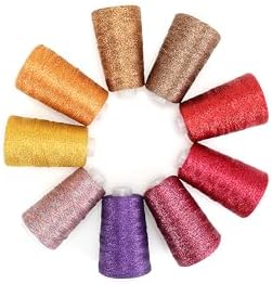 Metallic Crochet Thread, 80g Lurex Yarn for Charms (Sliver)