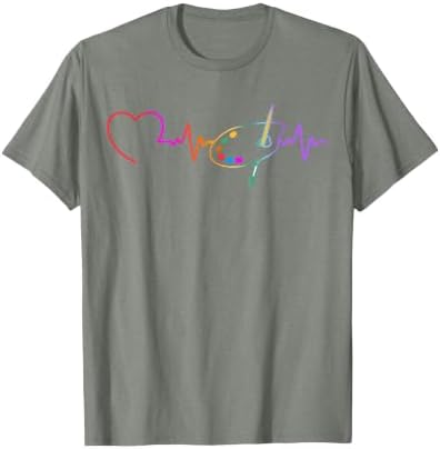 Funny Paint Palette Brush Artist Painter Art Teacher Men Kid T-Shirt
