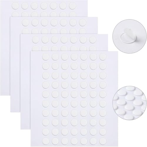 JANYUN 6 mm Sticky Dots,140 Pcs Round Putty Clear Tape for DIY Crafts