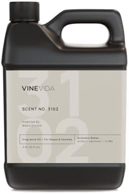 VINEVIDA Scent NO. 3102 Fragrance Oil - 32oz (2lbs) - Inspired by: Black Orchid Fragrance Oil for Candle Making - Made in USA Candle Scents Scents for Soap Making