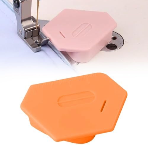Magnetic Seam Guide for Sewing Machine,2025 New Multi-Purpose Tool Polygonal Strong Magnetic Gauge,Polygonal Multifucntional Seam Guide Hemmer with Scale,Sewing Accessories Supplies (Orange)