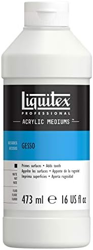 Liquitex Professional Gesso Surface Prep Medium, 473ml (16-oz), White