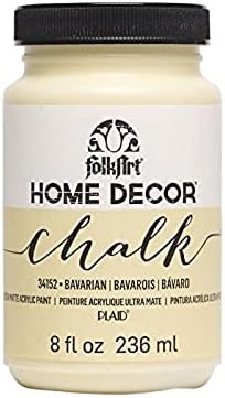 FolkArt, Bavarian 34152 Home Decor Chalk Furniture & Craft Paint in Assorted Colors, 8 ounce, 8 fl oz, 8 Fl Oz