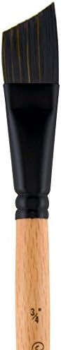 Princeton Catalyst Angle Shader Brush, Synthetic, Short Handle, Size 3/4 inch, 1 Count