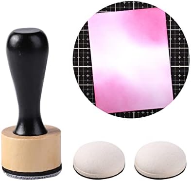 Mini Ink Blending Tool,with Foams Replacement Refill Foam Tool for Foams Scrapbooking Painting Drawing Art Supplies Handle Ink Tools Embossing Stencils