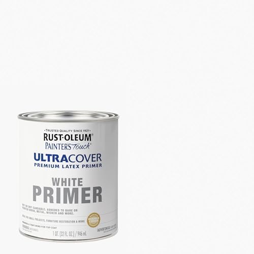 Rust-Oleum Brush On Painter's Touch Latex Paint, Flat White Primer