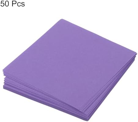 MECCANIXITY 50 Sheet Origami Paper Double Sided Deep Purple 2.5x2.5 Inch Square Sheet for Art Craft Project, Beginners, Gift Decoration