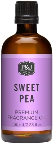 P&J Trading Fragrance Oil | Sweet Pea Oil 100ml - Candle Scents for Candle Making, Freshie Scents, Soap Making Supplies, Diffuser Oil Scents