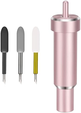 Cutting Blade + Housing, Deep-Point & Bonded-Fabric and Premium Fine Point Blade, Compatible with Cricut Maker, Maker 3, Explore Air/2/3 and Explore One (Pink)