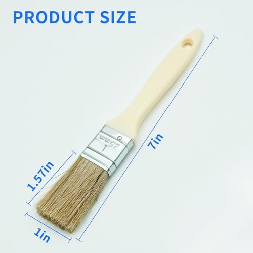 3 Pack Paint Brushes Set, White
