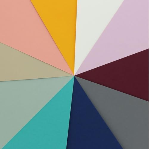 Accent Design Paper Accents Variety Pack, Rainbow Cardstock, Modern Hues, 12x12 Inch, 250 Pack, 65lb Coordinated Color Cardstock, Scrapbooking, Card Making, and Crafts