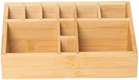 Small Bamboo Art Supply Organizer Pen Holder