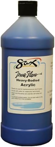 Sax Heavy Body Acrylic Paint for School and Arts and Crafts Use, Ultramarine Blue, 1 Quart