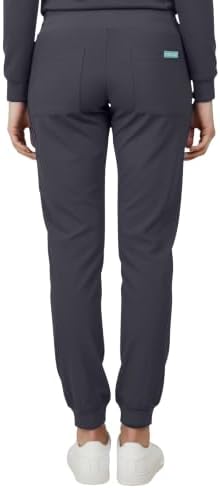 Med Couture Luma Jogger Scrub Pants for Women with Rib Knit Waistband