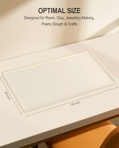 Silicone Art Mat for Crafts, 16" x 24" Waterproof Non-Slip Painting Mat