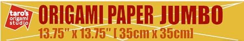 [Taro's Origami Studio] TANT Jumbo 13.75 Inch (35 cm) Double Sided Single Color