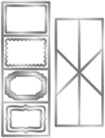Scrapbooking Die-Cuts for Card Making, Christmas Metal Cutting Dies, Paper Craft Punch Template, Background Embossing Stencils, DIY Album Décor (Pop Up Card- 12.3x16.7cm)