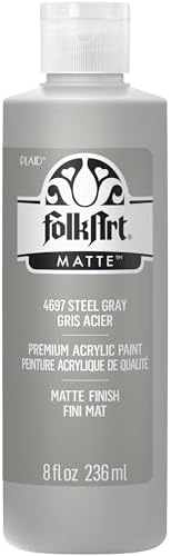 FolkArt Acrylic Paint in Assorted Colors (8 oz), , Steel Gray