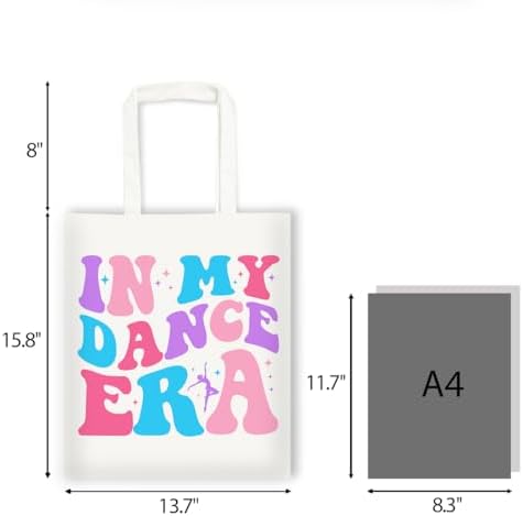 Canvas Tote Bag Gifts for Women Music Dance Sewing Lovers, Double-Sided Print Bags
