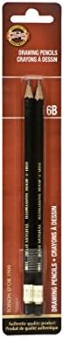 Koh-I-Noor Toison d'Or Graphite Pencil, 6B Degree, 2 Pack (FA1900.6BBC)