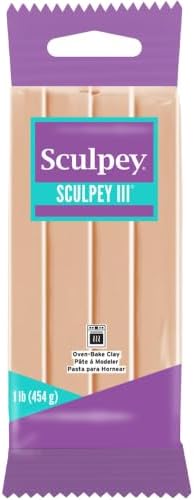 Sculpey III 1-Pound Polymer Clay, Beige