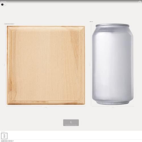 Unfinished Wooden Coasters 4.7", Pack of 12 Wood Squares for Crafts Mini Wood Blanks DIY Coasters Square Wood Pieces, by Woodpeckers