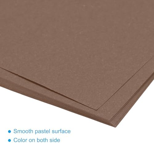 MECCANIXITY 50 Sheet Origami Paper Double Sided Brown 5.5 x 5.5 Inch Square Sheet for Art Craft Project, Beginners, Gifts Decor