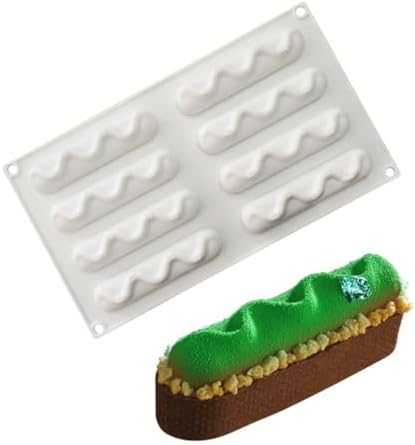 Silicone Mold for Baking Cakes,Soap Molds,Flower Shape Silicone Molds for Homemade French Dessert Mold for Pastry Chocolate,Jelly Chocolate Mold ＆ Ice Cube Tray (C_ Creamy Shape)