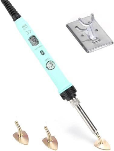 Arokimi Mini Iron, 80W Small Tiny Iron for Crafts Patches Hats (Green)
