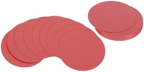 PATIKIL 5inch Circle Card Stock, 36Pcs Round Shape Cutouts Paper Thick Cardstock Coaster for DIY Craft Projects Classroom Bulletin Board Decor, Red