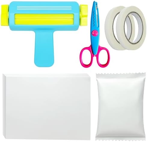 Paper Crimper for Candy and Chip Bags Crafting Kit, DIY Tool,Blue