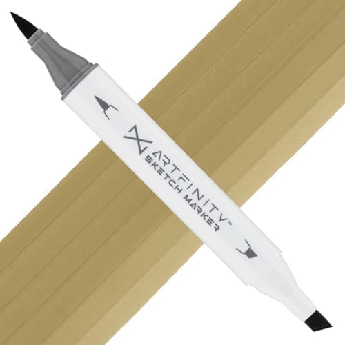 Artfinity Sketch Markers - Manila Light YG8-6, Vibrant, Professional, Dye-Based Alcohol Markers for Artists, Drawing, Travel, & More