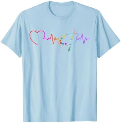 Funny Paint Palette Brush Artist Painter Art Teacher Men Kid T-Shirt