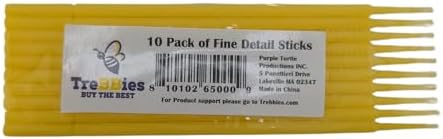 Sticky Embossing Powder Bundle - 3 Jars of .75 fl oz Ranger Sticky Embossing Powder (EPJ35275) with Trebbies Detail Sticks