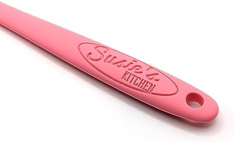 Customizable Silicone Spoon - Personalized Kitchen Tool for Unique Cooks - Heat-Resistant, Non-Stick, and Ergonomic - Your Name Embossed - Perfect Gift Idea (Mint Green) (Pink)
