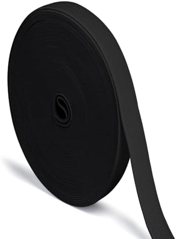 Airisoer Elastic Bands for Sewing 5/8 Inch x 12 Yards, Black
