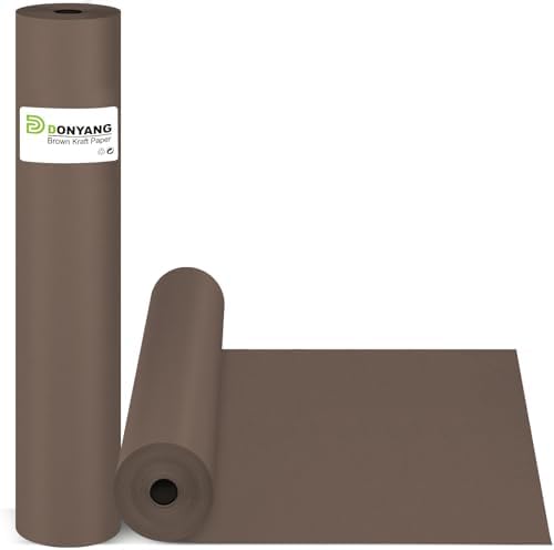 Chocolate Brown Wrapping Paper, 15"x450" Bulletin Board Kraft Paper Roll