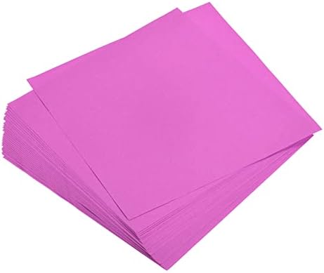 MECCANIXITY 50 Sheets Origami Paper Double Sided Plum Red 6x6 Inch Square Sheet for Art Craft Project, Beginners, Gifts Decor