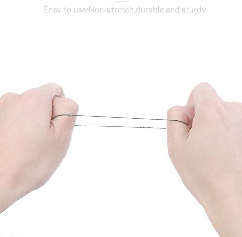 1mm Metallic Silver Cord String Non Stretch Thread for Jewelry Craft Making, Hang Tags, 100 Meters/ 109 Yards