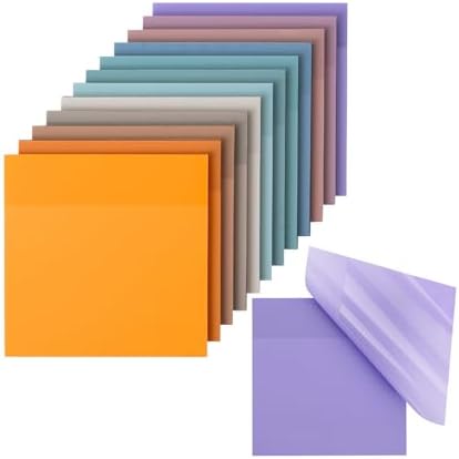 Mr. Pen- Transparent Sticky Notes, 3" x 3", 12 Pads, 600 Sheets | See Through Self-Adhesive Notes for Bible Journaling and Studying, Water-Resistant, Easy to Peel, Clean Removal