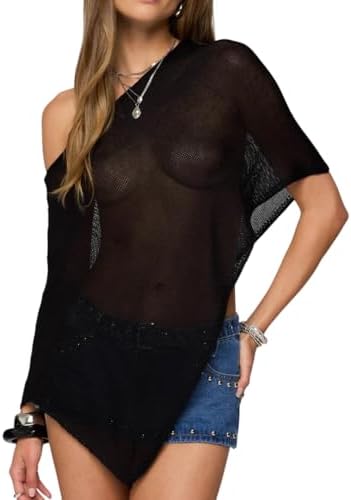 Women Sheer Poncho Shawl Top Lightweight Knit Pullover Beach Cover Up Tops