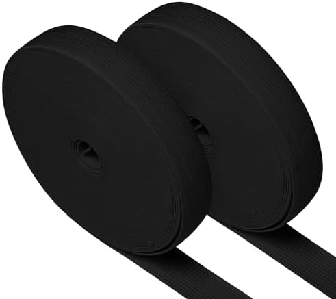 Airisoer Elastic Bands for Sewing 3/4 Inch x 12 Yards, Black