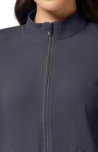 Cherokee iFlex Scrub Jacket for Women 2 Pocket Zip Front