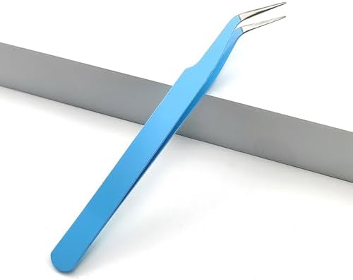 5 Pcs Stainless Steel Curved Craft Tweezers, Multipurpose Curved Tip Craft Tweezers for Intricate Projects, Scrapbooking, Cardmaking, Stickers, Dried Flowers, etc.