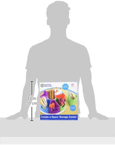 Learning Resources Create-a-Space Storage Center | Toy Desk Organizer, Classroom Workspace Must Haves, Homeschool Organization, Arts & Crafts, Caddy, Office & Teacher Supplies