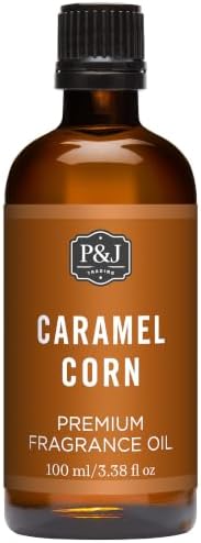 P&J Trading - Caramel Corn Scented Oil 100ml - Fragrance Oil for Candle Making, Soap Making, Diffuser Oil