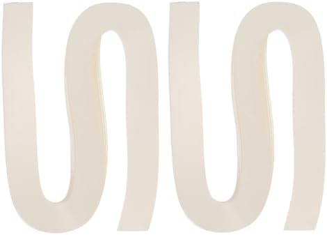 PATIKIL 240pcs Quilling Strips Paper 3/16"(5mm) 21"(54cm) Origami Paper Quilling Strip for Art DIY Hand Craft Christmas, Cream White