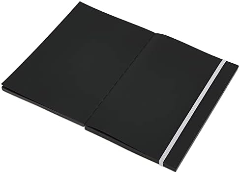 SoHo Urban Artist Brick Sketchbook Journals for Sketching, Drawing, Colored Pencils, Graphite, and More - Black 5.5"x8.5" (150 GSM, 80 Sheets) - 2 Pack
